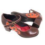 Sapato Manuela - Chocolate com Laranja