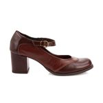 Sapato Clara - Chocolate com Castanho