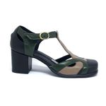 Sapato Edith - Preto com musgo