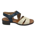 Sandália Ágata - Off White com Marinho