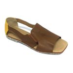 Sandália Rasteira Charlote - Argila com Citrus
