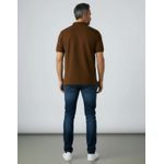 Camisa Gola Polo Piquet Marrom 