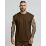 Regata Over Size Masculina Marrom