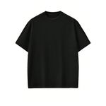 Camiseta Oversized 100% Algodão 30.1 Preto