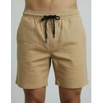 Short Linho Masculino Bege