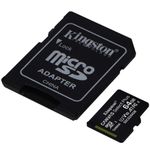 CARTÃO DE MEMÓRIA MICRO SD 64GB KINGSTON CANVAS SDCS2