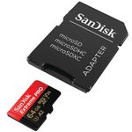 MEMORIA MICRO SD SANDISK 64GB EXTREME PRO A2 V30 200MB/S