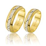 Alianças De Bodas Em Ouro Amarelo 18k 