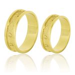 Alianças Em Ouro Amarelo 18k