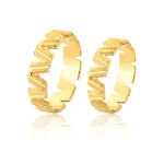 Alianças Personalizadas Em Ouro 18k