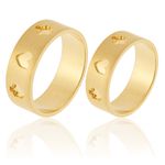Alianças Personalizadas Em Ouro Amarelo 18k 