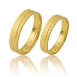 Alianças De Casamento Em Ouro 18k Fosca