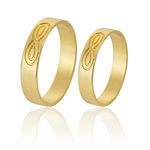 Alianças Em Ouro Com Infinito