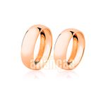 Alianças De Noivado e Casamento Em Ouro Rosê 18k