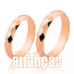 Alianças Acabamento Externo Facetadas 4,20mm