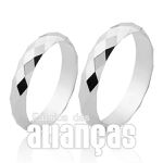 Alianças Acabamento Externo Facetadas 4,20mm