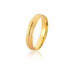 Alianças Diamantada em Ouro Amarelo 18k 