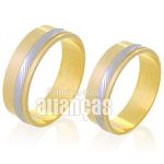 Alianças De Bodas Em Ouro Amarelo 18k 0,750 Fa-226