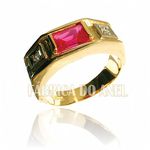 Anel De Formatura Masculino Em Ouro 18k