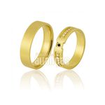 Alianças De Noivado e Casamento Em Ouro Amarelo 18k 0,750 Fa-855-black