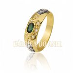 Anel De Formatura Feminino Em Ouro Amarelo 18k 0,750 Fa-175-z