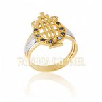 Anel De Formatura Em Ouro Amarelo 18k 0,750 Fa-193-z