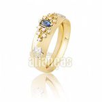 Anel De Formatura Em Ouro Amarelo 18k 0,750 Fa-219-z