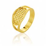 Anel Feminino Em Ouro Amarelo 18k 0,750 An-120