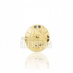 Boton De Formatura De Comex Em Ouro Amarelo 18k 0,750 B-217