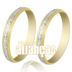 Alianças De Bodas Em Ouro Amarelo 18k 0,750 Fa-239