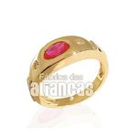 Anel De Formatura Masculino Em Ouro Amarelo 18k 0,750 Fa-014-z