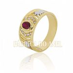 Anel De Formatura Em Ouro Amarelo 18k 0,750 Fa-a-42-n