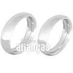 Alianças De Noivado e Casamento Em Ouro Branco 18k 0,750 Fa-139-b