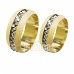 Alianças De Bodas Em Ouro Amarelo 18k 0,750 Fa-262