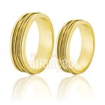 Alianças De Noivado e Casamento Em Ouro Amarelo 18k 