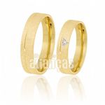 Alianças De Ouro 18k Com Diamantes