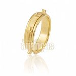 Aliança De Terço Em Ouro Amarelo 18k 0,750 Fa-548