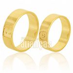 Alianças de Noivado e Casamento em Ouro Amarelo 10k