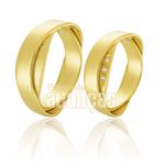 Alianças De Noivado e Casamento Em Ouro Amarelo 18k 