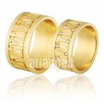 Alianças De Noivado e Casamento Em Ouro Amarelo 18k 