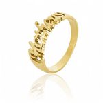 Anel Unisex Em Ouro Amarelo 18k 0,750 A-109