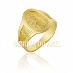 Anel Masculino Em Ouro Amarelo 18k 0,750 A-10