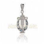 Pingente De Formatura De Músico Em Ouro Branco 18k 0,750 P-52-b