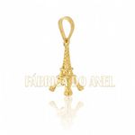 Pingente Exclusivo De Torre Eiffel Em Ouro Amarelo 18k