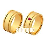 Alianças De Noivado e Casamento Em Ouro Amarelo 18k 