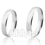 Alianças de Ouro 6k Anatômicas com Zircônia