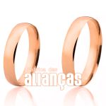 Alianças de Ouro 6k Anatômicas com Zircônia