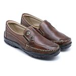 Sapatilha Mocassim Em Couro 