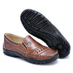 Sapatilha Mocassim Em Couro 