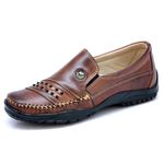 Sapatilha Mocassim Em Couro 